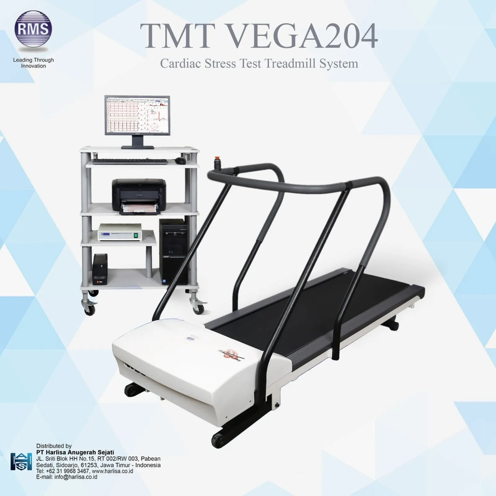 RMS Electrocardiographs TMT Cardiac Stress Test Treadmill System 