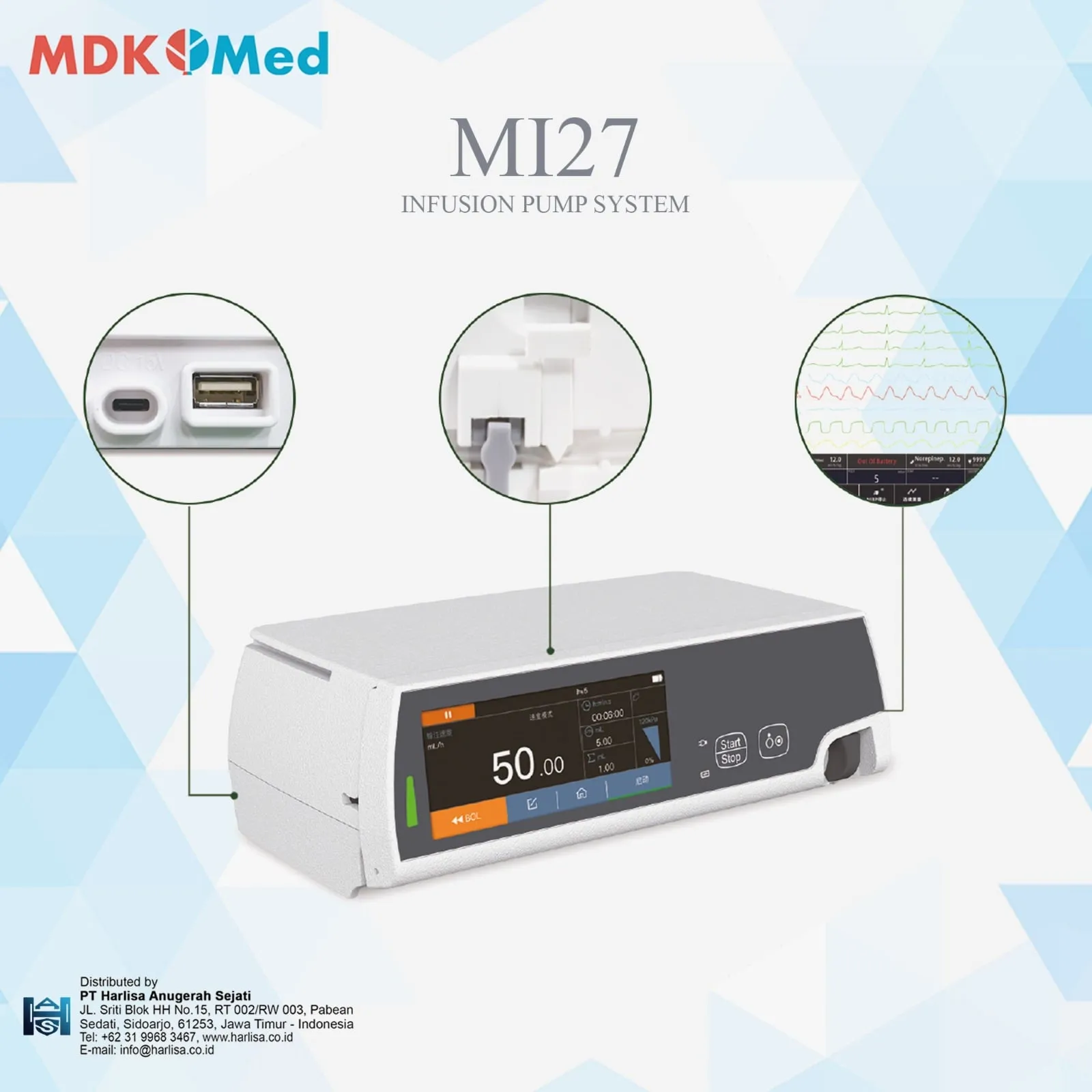 MDK Infusion Pump Model MI27 Plus