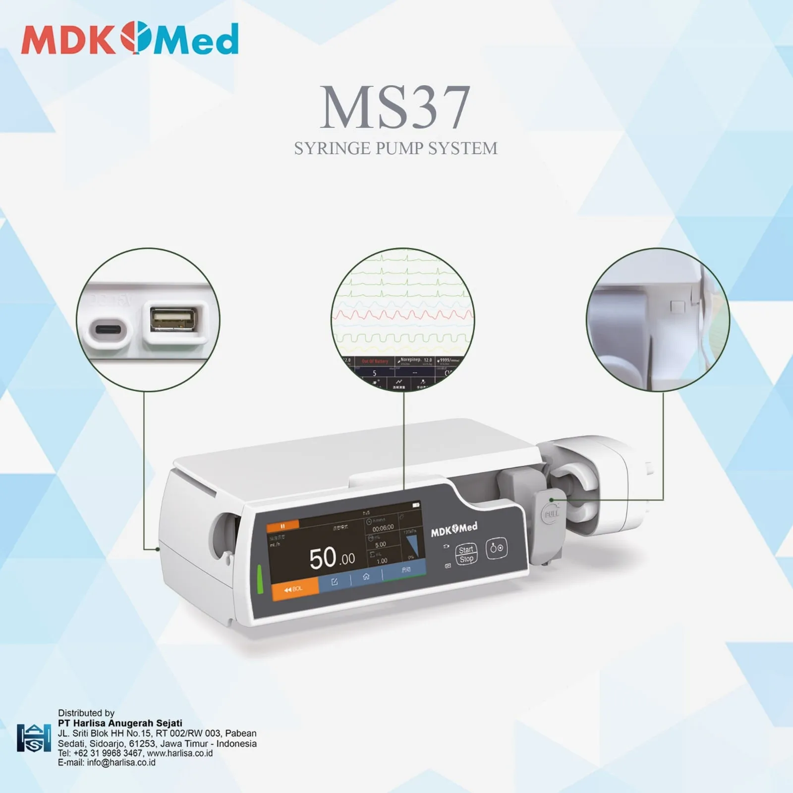 MDK Syringe Pump Model MS37