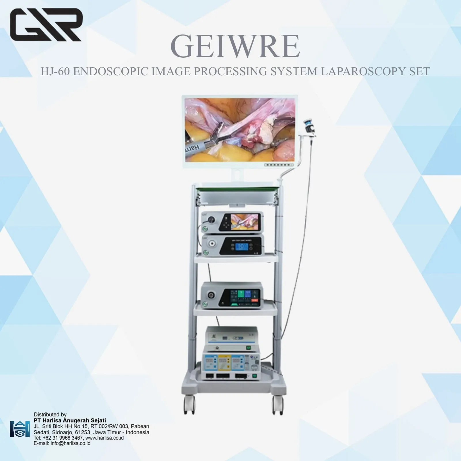 Geiwre Endoscopic Image Processing System Laparoscopy Set