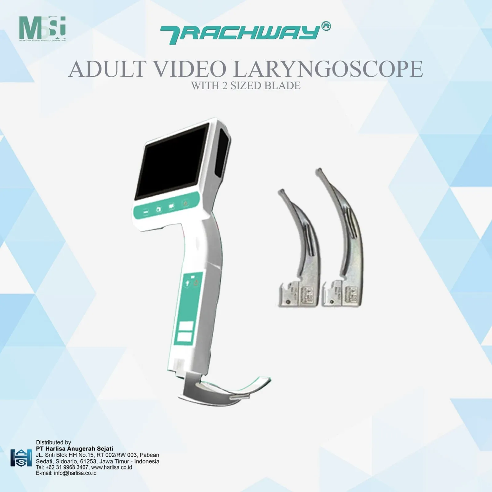 Trachway Video Intubation Laryngoscope