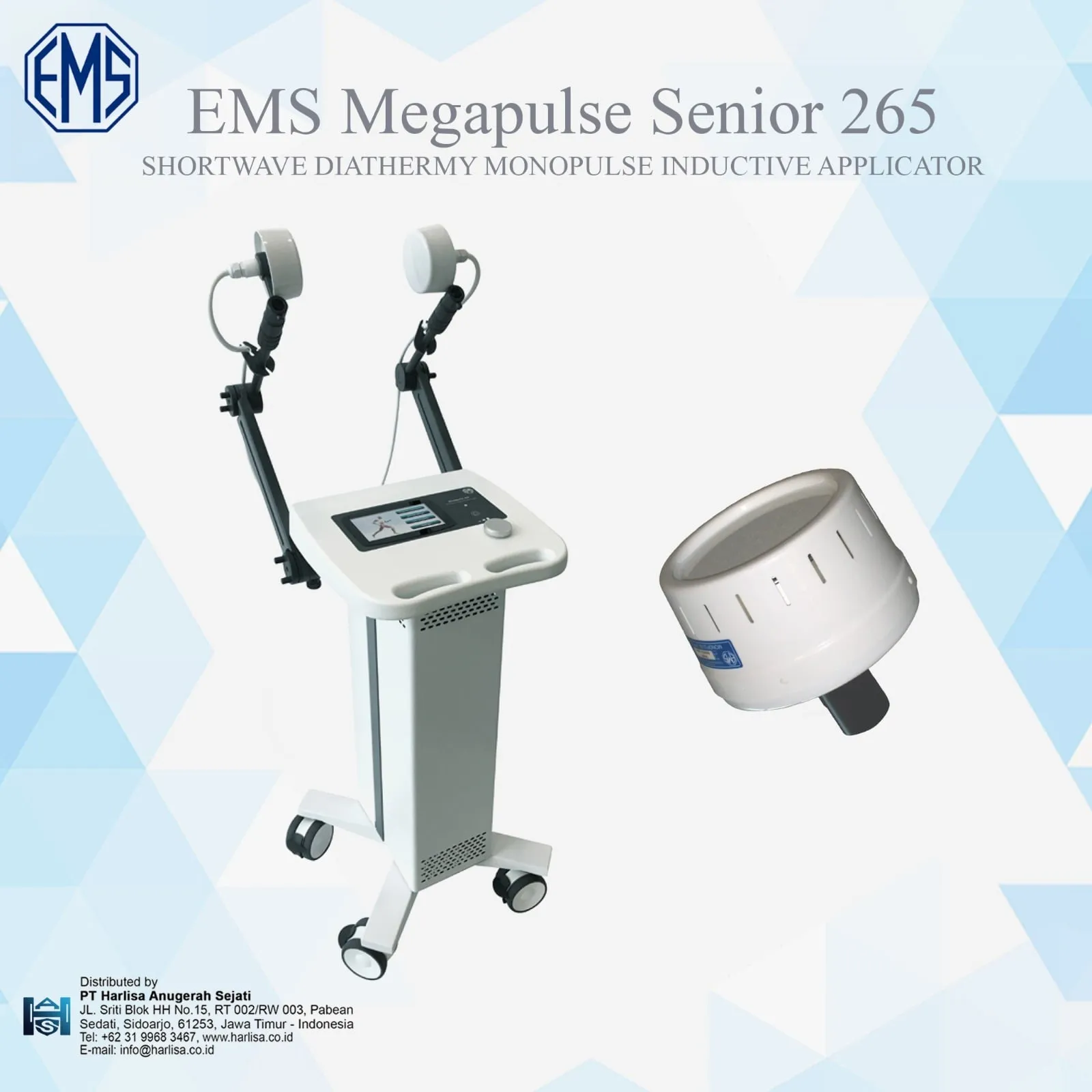EMS Megapulse Senior 265 Shortwave unit Monopulse Inductive Applicator