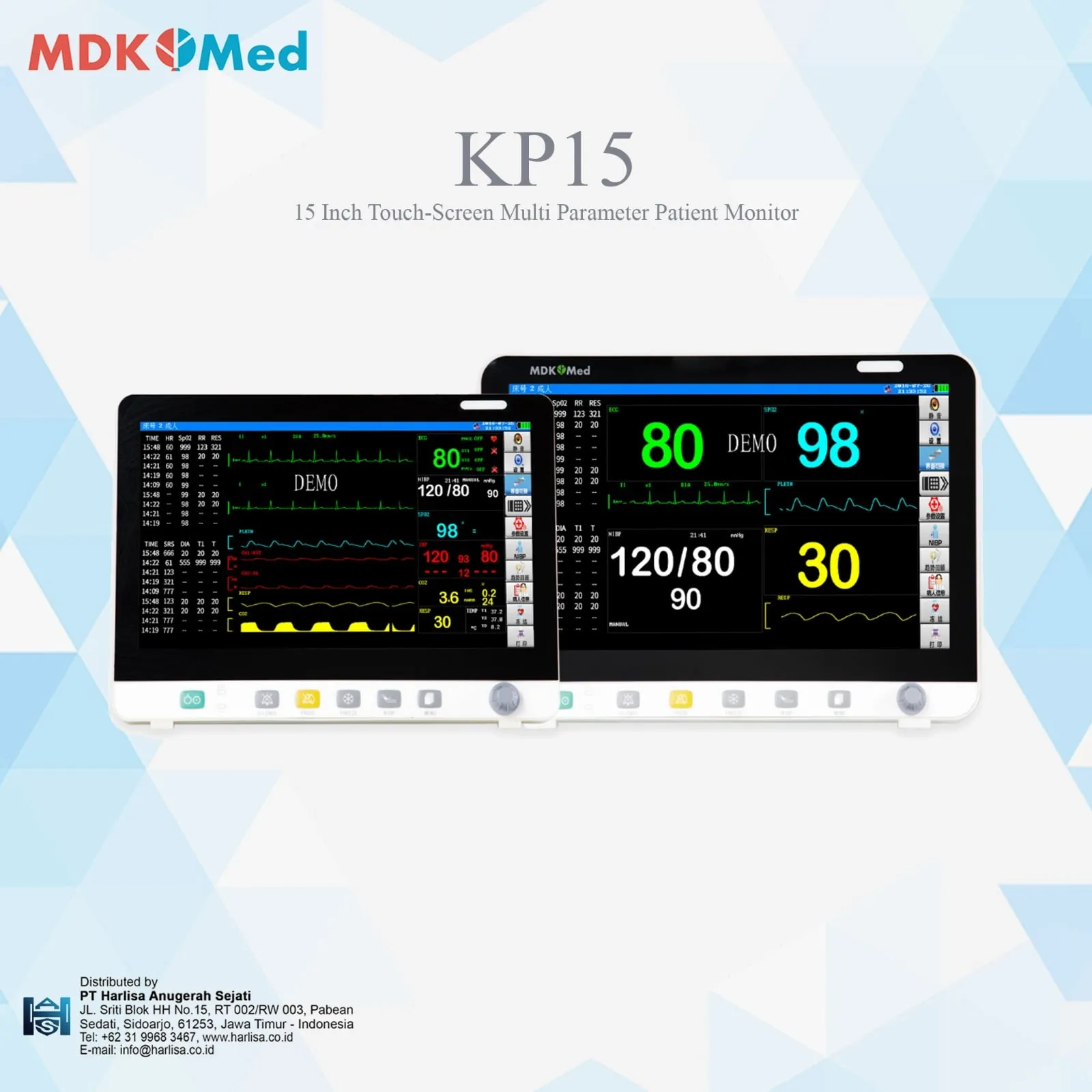 MDK Multi Parameter Patient Monitor Touch-Screen