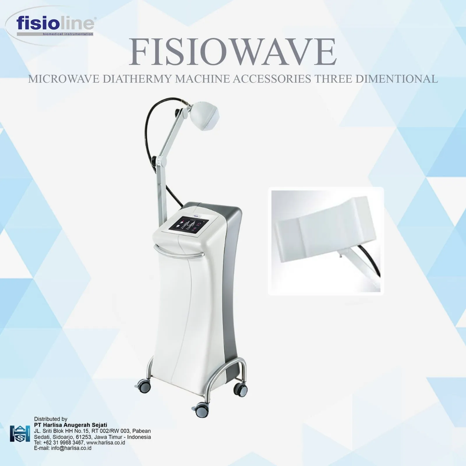 FISIOLINE FISIOWAVE Microwave Diathermy Machine Accessories Three Dimentional