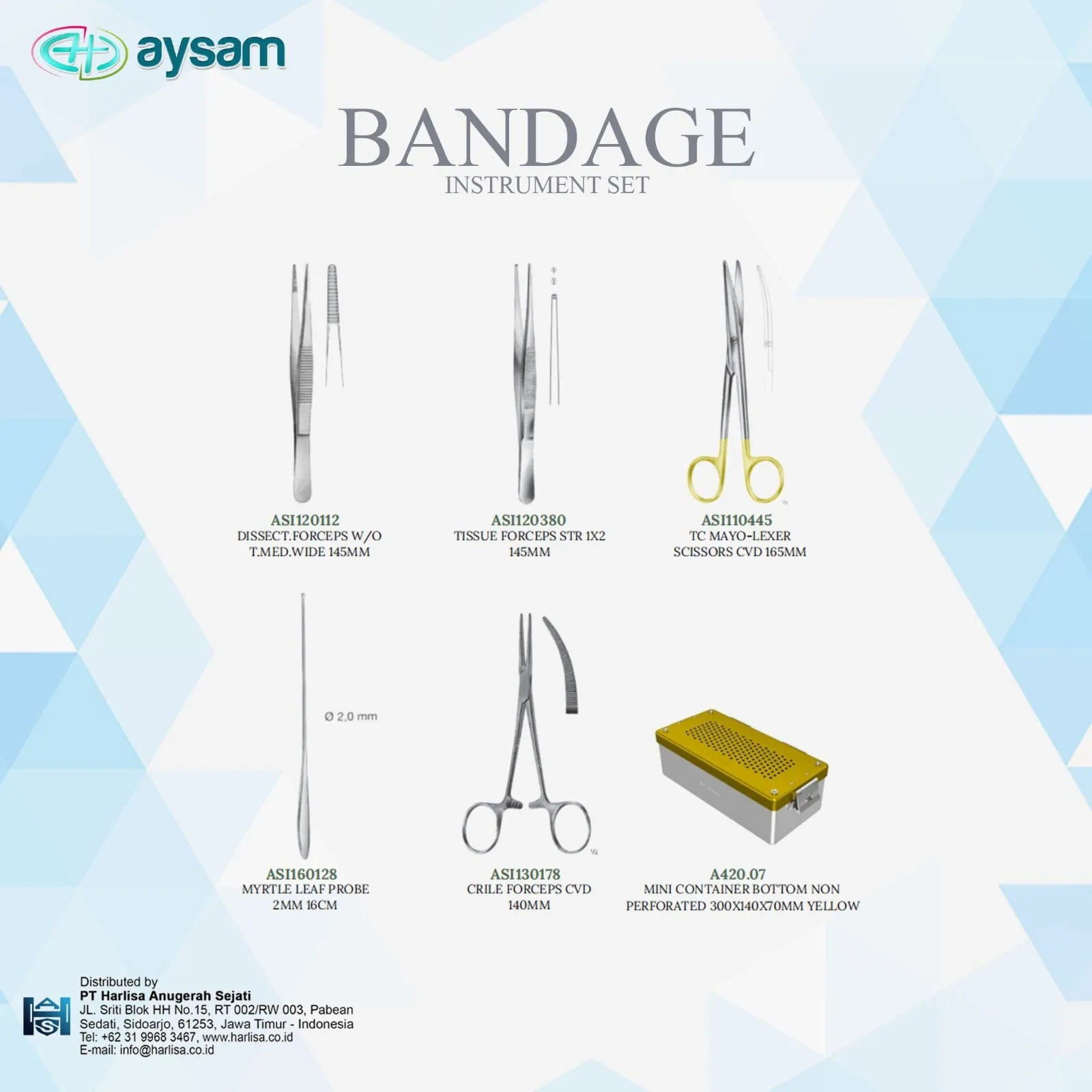 AYSAM Bandage Instrument Set