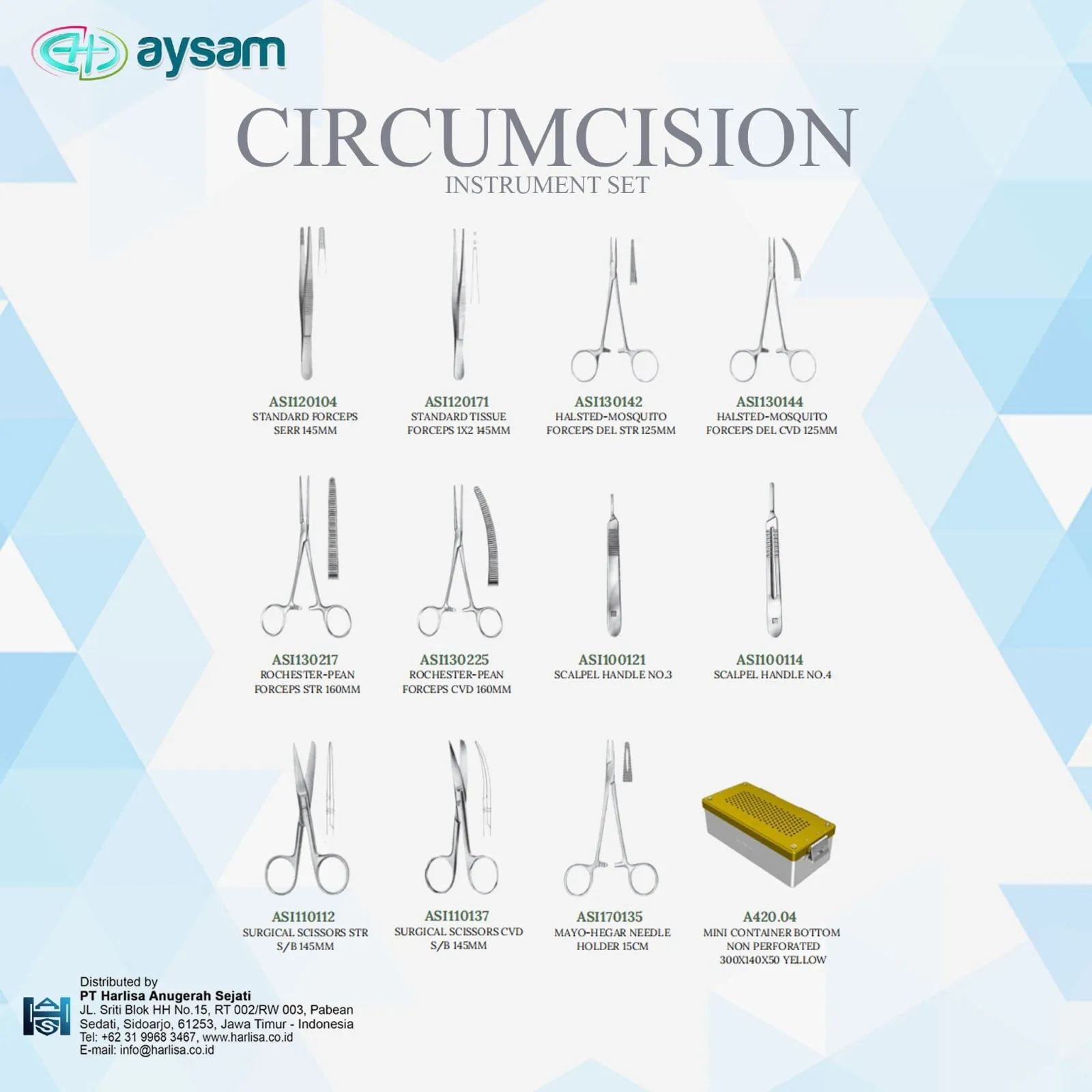 AYSAM Circumcision Instrument Set