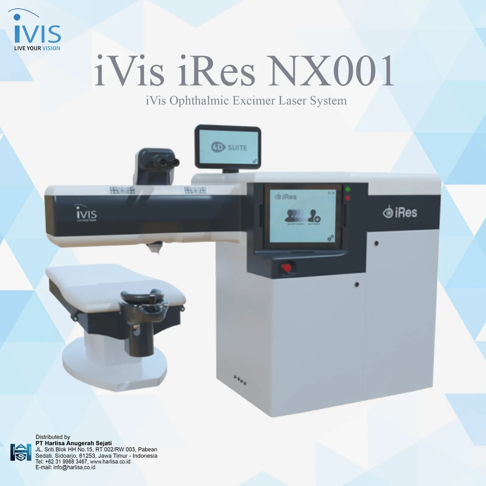 IRES NX001 Ophthalmic excimer laser system