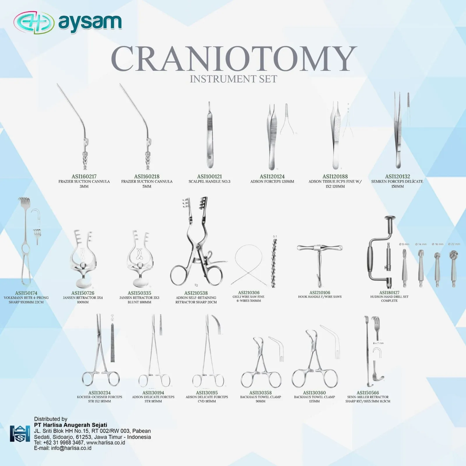 AYSAM BASIC CRANIOTOMY INSTRUMENT SET