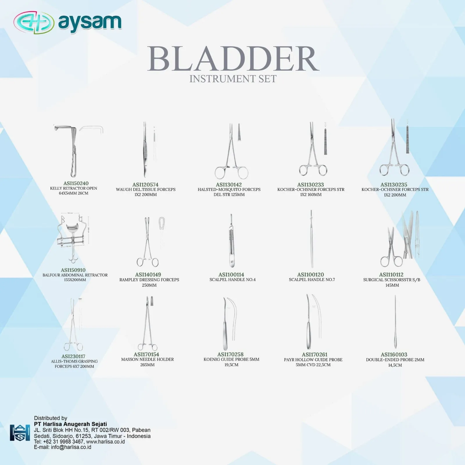 AYSAM Bladder Instrument Set