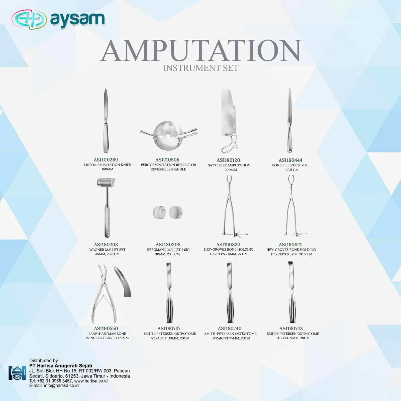 AYSAM Amputation Instrument Set