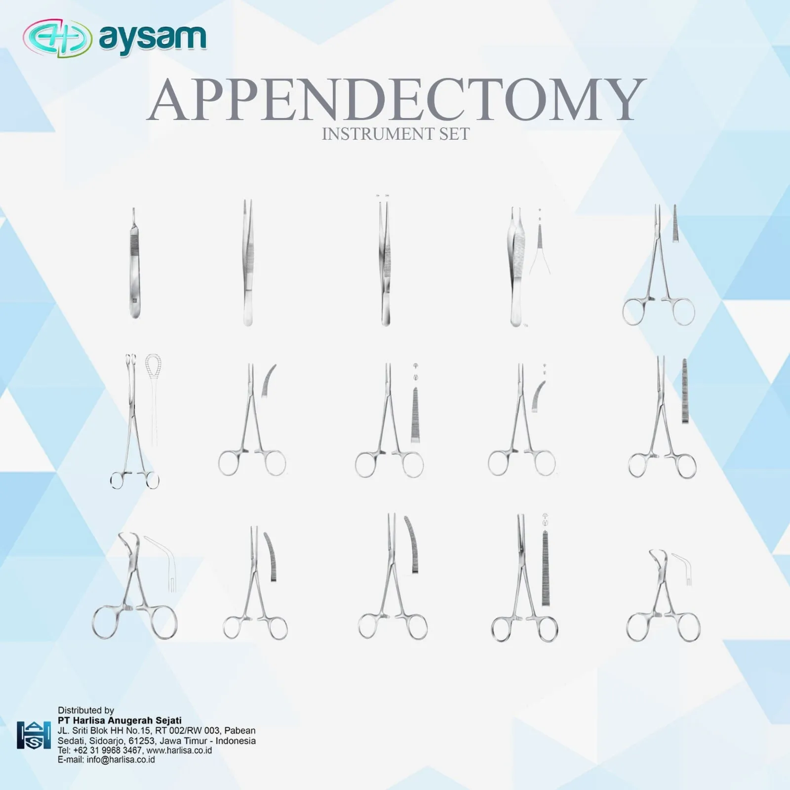AYSAM Appendectomy Instrument Set