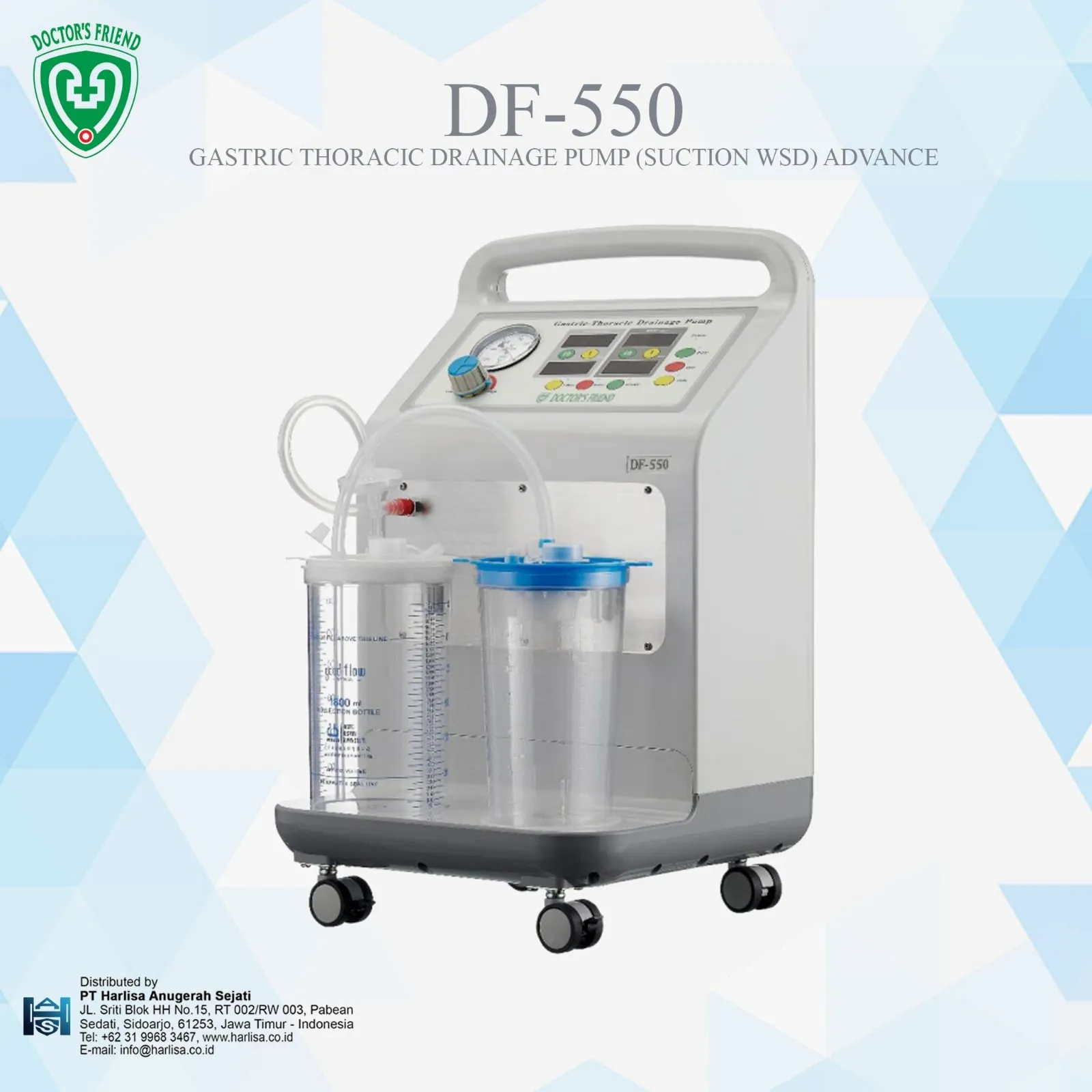 DOCTOR'S FRIEND Suction Pump Water Sealed Drainage (Suction WSD) Advance